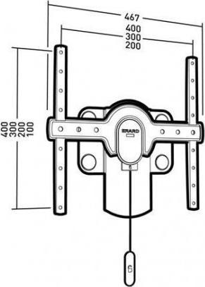 Image du produit Erard TiLTiT 400 Support TV mural inclinable pour 30 à 65 pouces (Mur, 65", 30 kg)