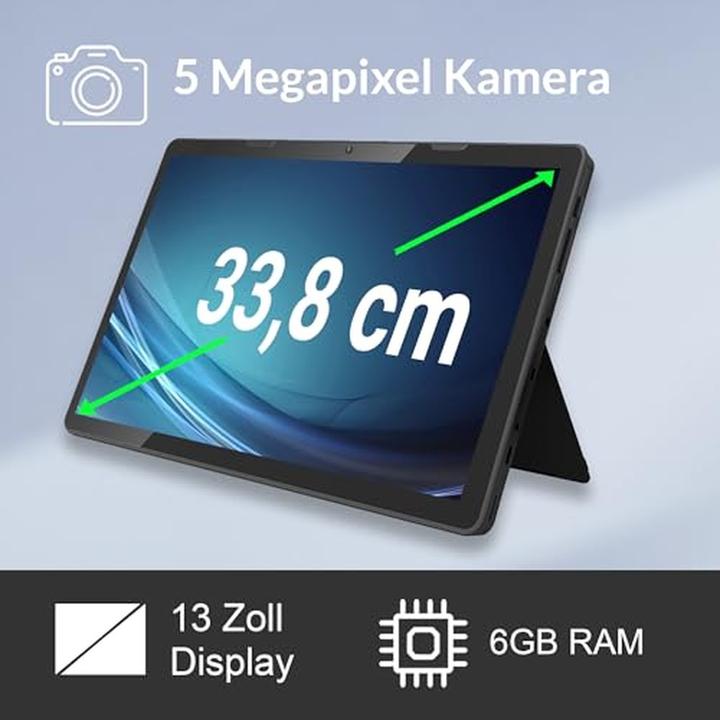 Image du produit Xoro MegaPAD 1333 Pro (WLAN uniquement, 13.30", 128 Go, Noir)