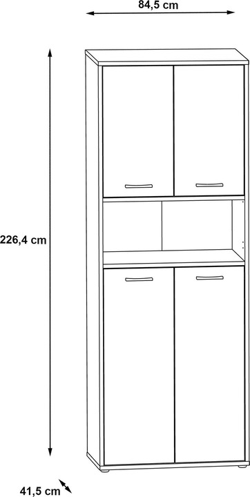 Actual product image Möbel-Eins Kalina (84.5 x 41.5 cm)