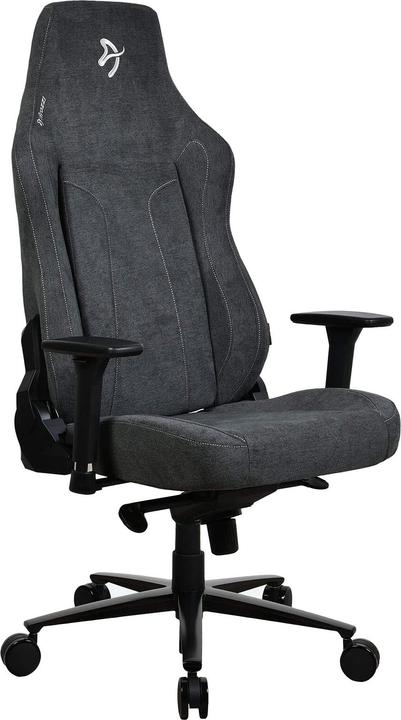 Produktbild Arozzi Vernazza XL - Chaise Gaming en tissu souple - Gris Sombre