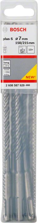 Produktbild Bosch Professional Zubehör Hammerbohrer SDS plus-5, 7 x 150 x 215 mm, 10er-Pack (7 mm)