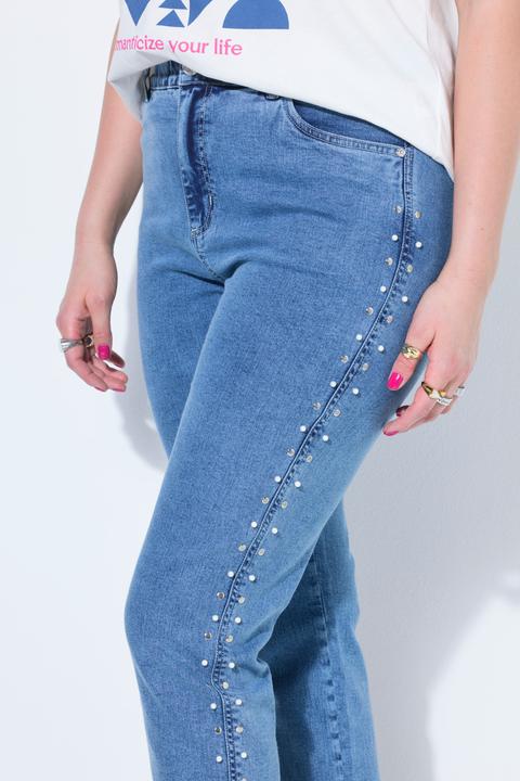 Immagine prodotto Studio Untold Mom jeans con perline e cinque tasche (50)