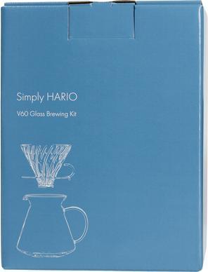 Actual product image Hario V60 Glass Brewing Kit - Set Glass Brewer + Server + Filter (0.60 l)