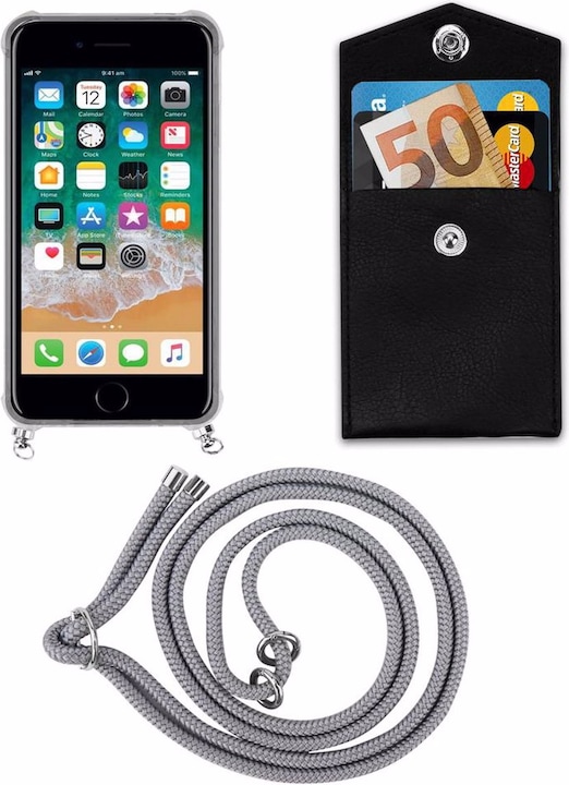 Produktbild Cadorabo TPU Handy Kette SILBER Cover