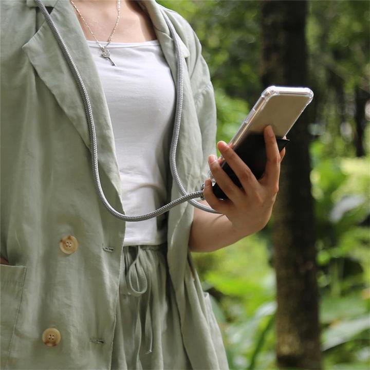 Produktbild Cadorabo TPU Handy Kette SILBER Cover