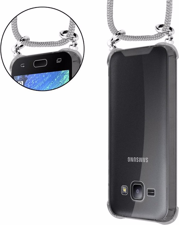 Produktbild Cadorabo TPU Handy Kette SILBER Cover