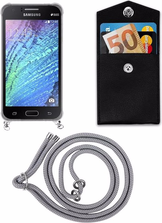 Produktbild Cadorabo TPU Handy Kette SILBER Cover