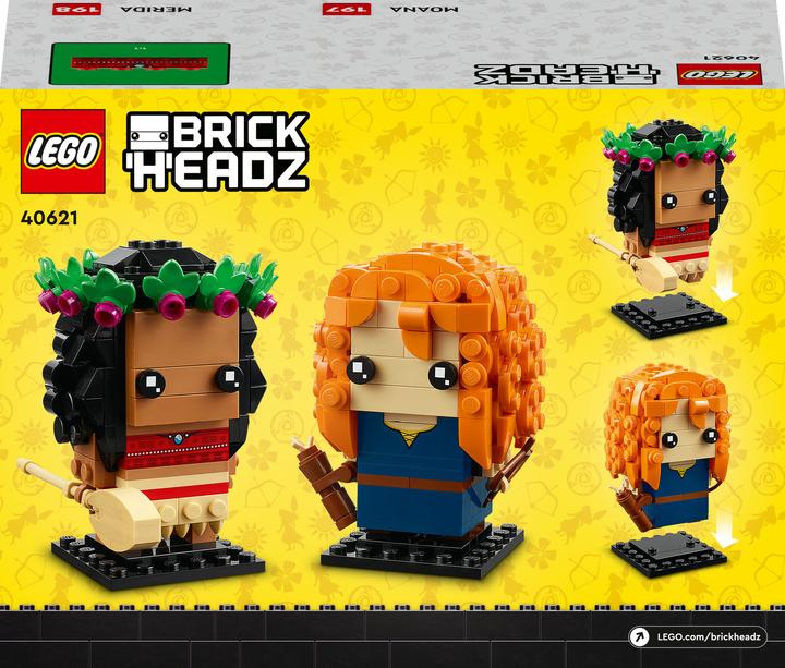 Produktbild LEGO Vaiana und Merida (40621, LEGO Brickheadz)