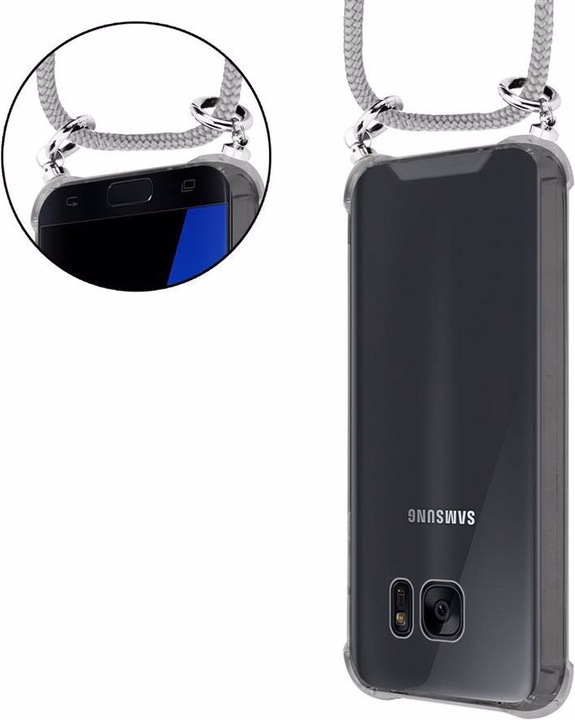 Produktbild Cadorabo TPU Handy Kette SILBER Cover
