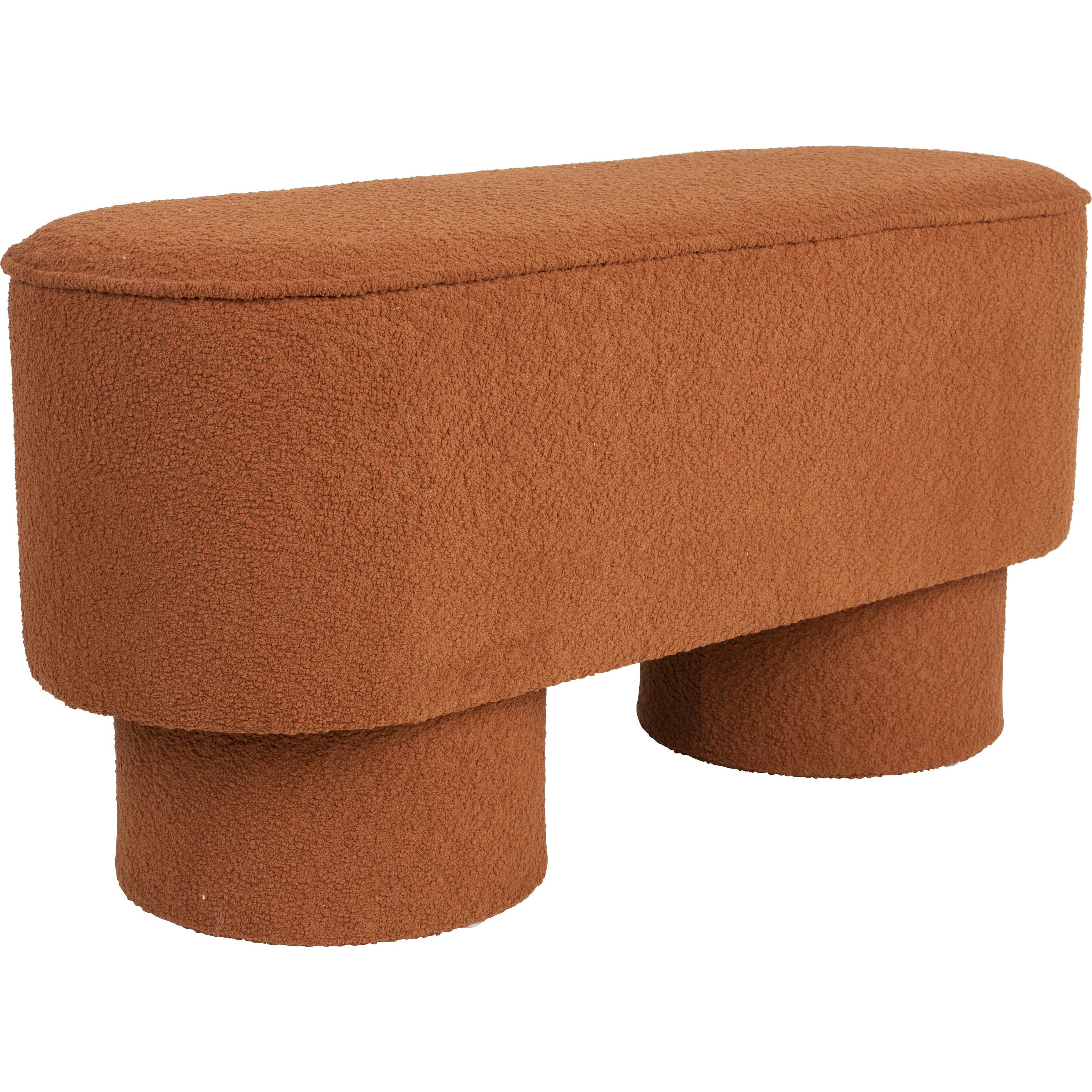 Zuiver, Hocker + Pouf, Bench Marcos Red Brown