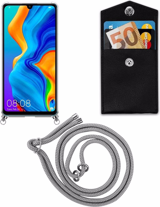 Produktbild Cadorabo TPU Handy Kette SILBER Cover