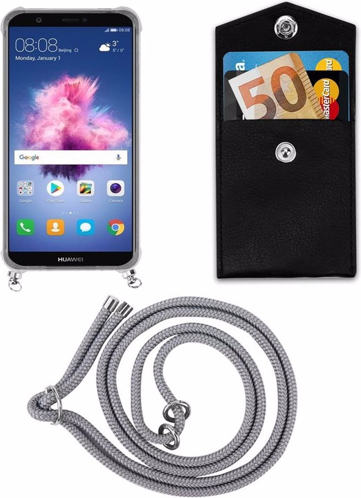 Produktbild Cadorabo TPU Handy Kette SILBER Cover