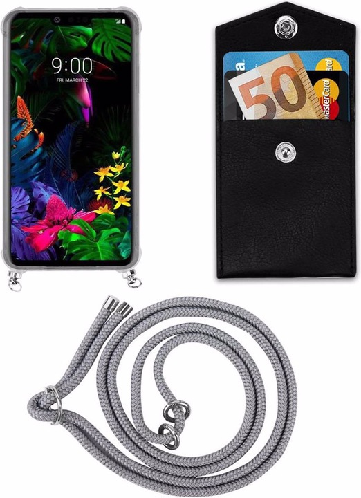 Produktbild Cadorabo TPU Handy Kette SILBER Cover
