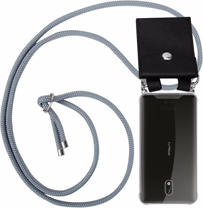 Produktbild Cadorabo TPU Handy Kette SILBER Cover
