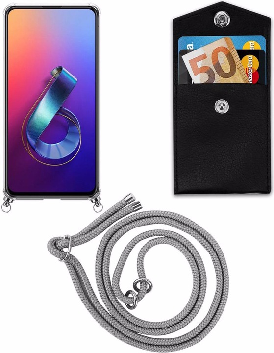 Produktbild Cadorabo TPU Handy Kette SILBER Cover