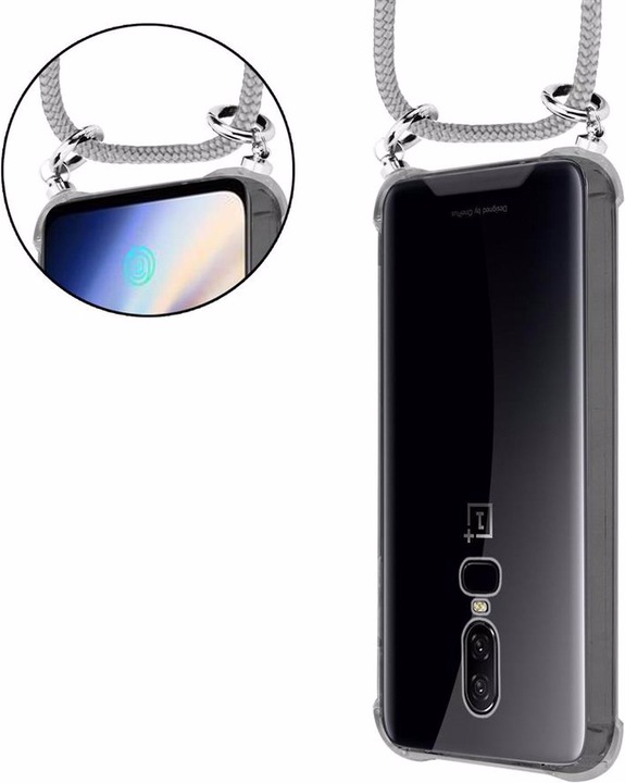 Produktbild Cadorabo TPU Handy Kette SILBER Cover