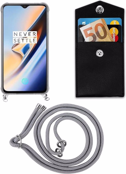 Produktbild Cadorabo TPU Handy Kette SILBER Cover