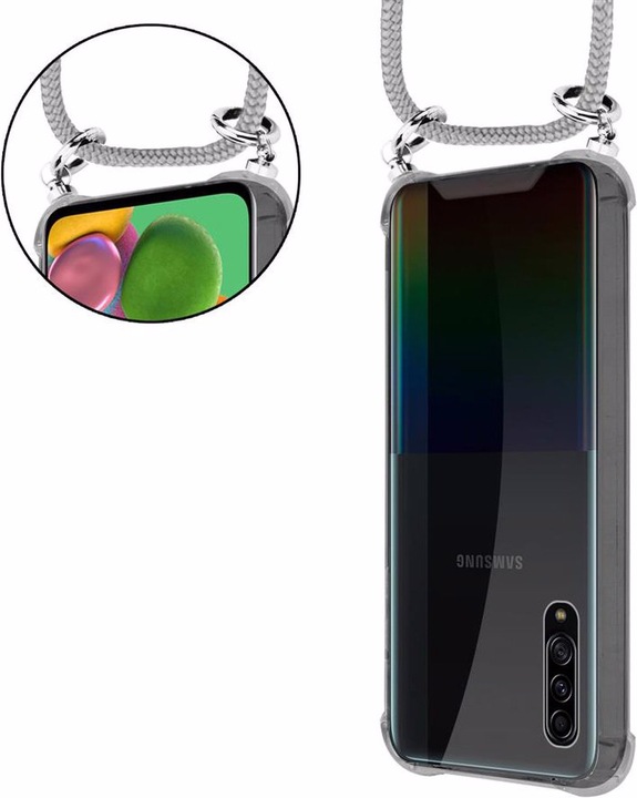 Produktbild Cadorabo TPU Handy Kette SILBER Cover