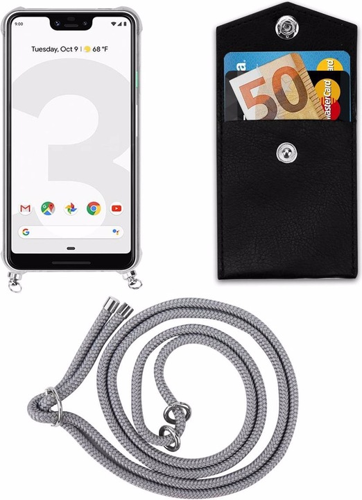 Produktbild Cadorabo TPU Handy Kette SILBER Cover