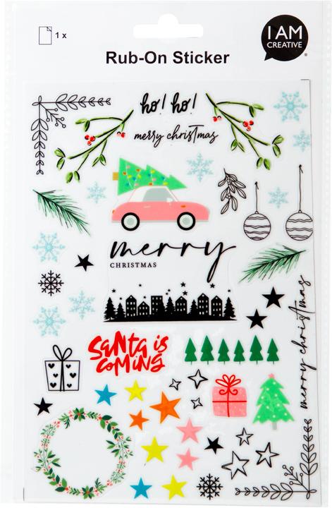 Produktbild I Am Creative Rub on Sticker A5 4010.59 Xmas (1 Sticker)