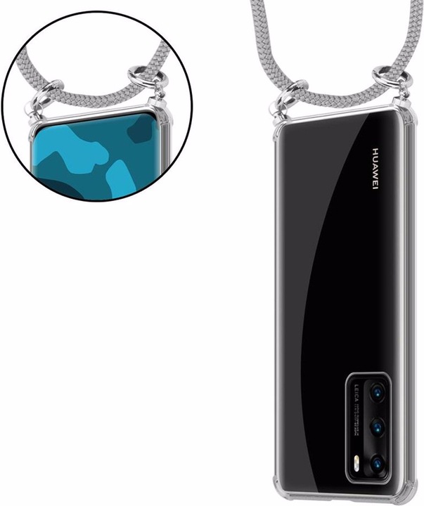 Produktbild Cadorabo TPU Handy Kette SILBER Cover