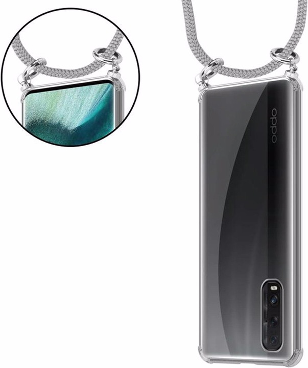 Produktbild Cadorabo TPU Handy Kette SILBER Cover