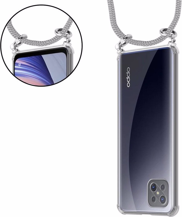 Produktbild Cadorabo TPU Handy Kette SILBER Cover