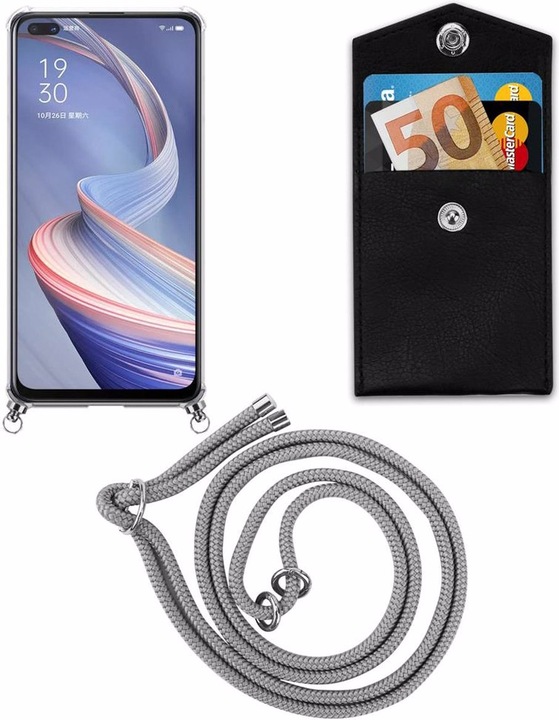 Produktbild Cadorabo TPU Handy Kette SILBER Cover