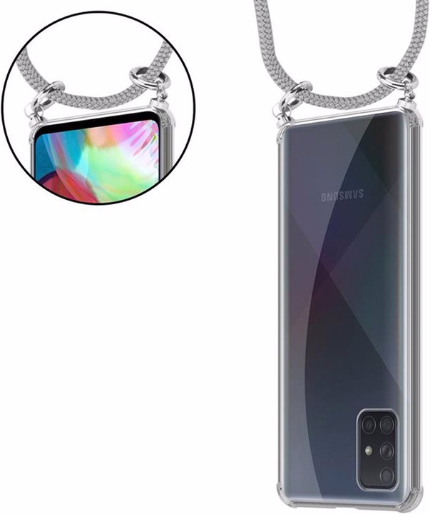 Produktbild Cadorabo TPU Handy Kette SILBER Cover