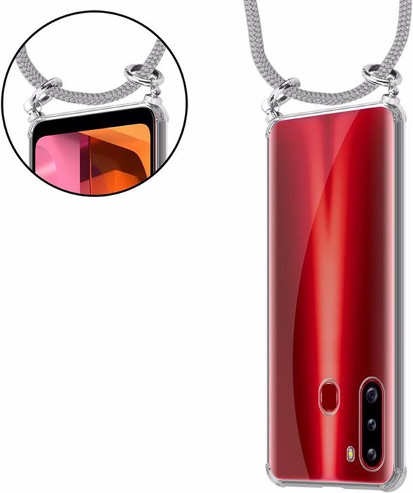 Produktbild Cadorabo TPU Handy Kette SILBER Cover