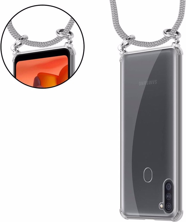 Produktbild Cadorabo TPU Handy Kette SILBER Cover