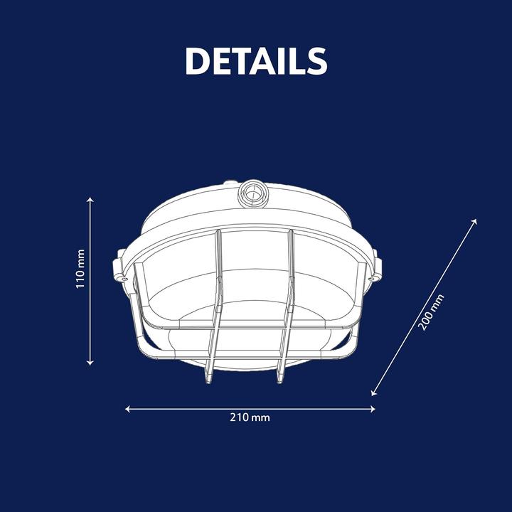 Immagine prodotto Müller Licht Lampada da parete e soffitto rotonda (800 lm, E27)