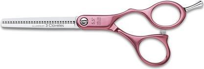 Image du produit 3 Claveles Ciseaux de coiffure Duraluminio 5.5" Rose (13.97 cm)