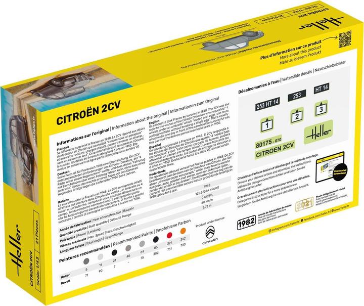 Actual product image Heller Citroen 2 CV
