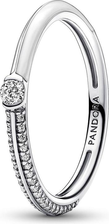 Produktbild Pandora ME Pavé & Weisser Doppelring (56, 925 Silber)