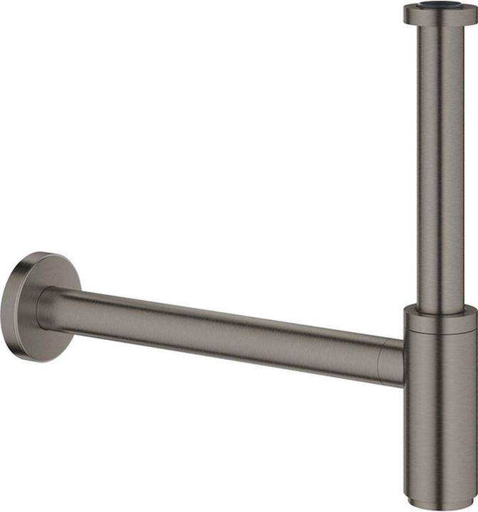 Grohe Lavabo Sifon 1 ¼"" (hard graphite brossé) (Siphon en bouteille, 1 1/4")