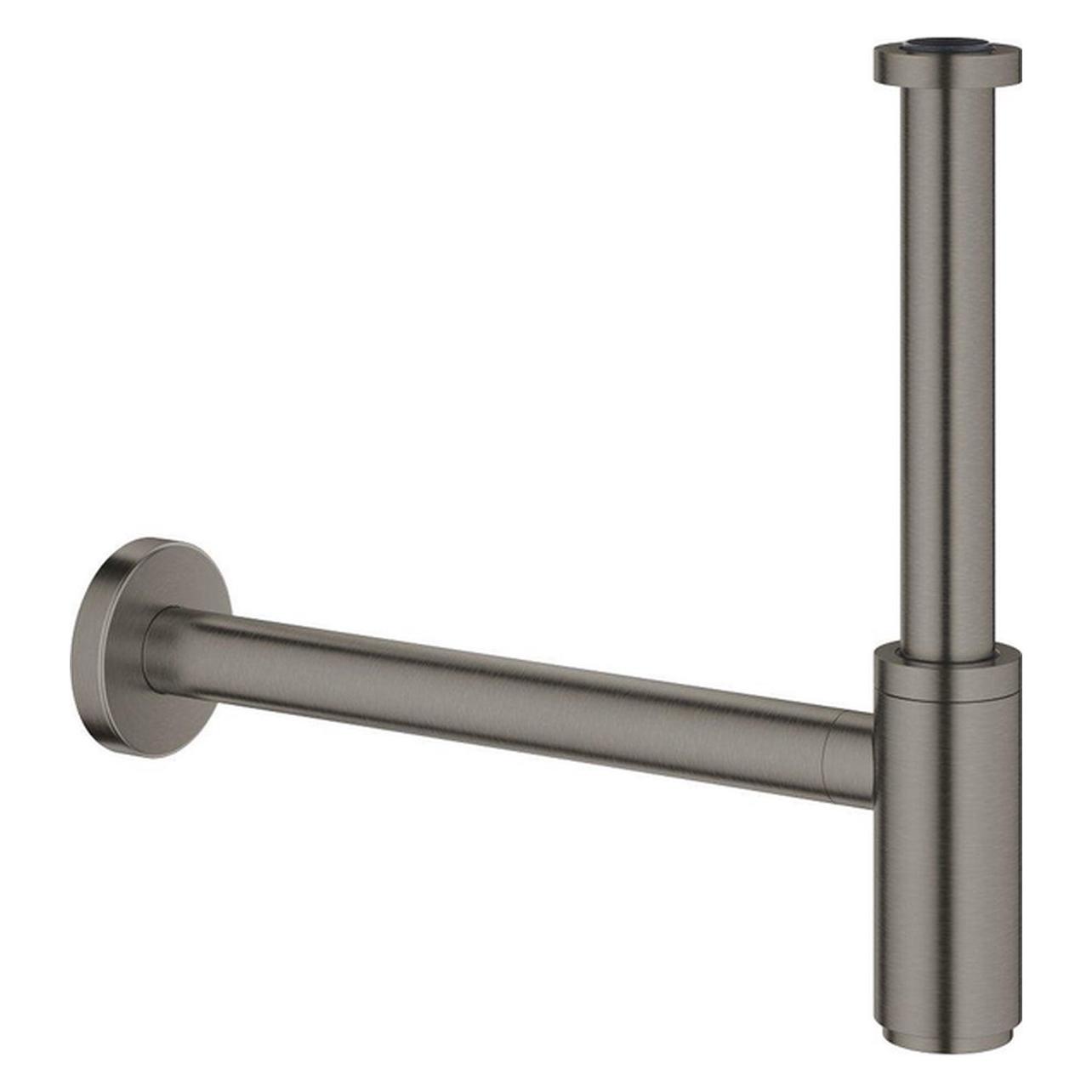 Grohe, Sifon, Wastafel Sifon 1 ¼"" (hard Grafiet Geborsteld) (Fleshevel, 1/4")