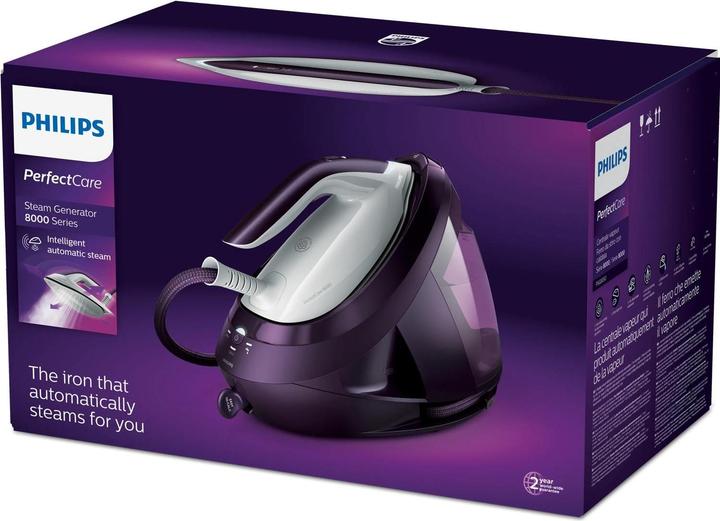 Image du produit Philips PSG8050/30 steam ironing station SteamGlide soleplate Purple (2700 W, 600 g/min)