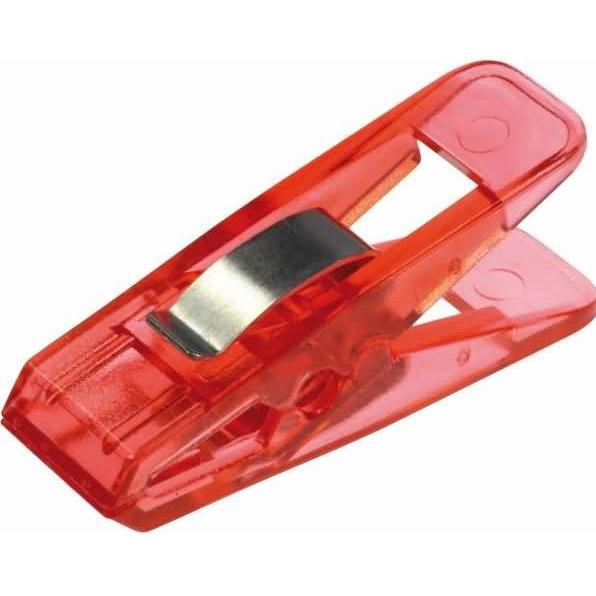 Laurel, Büroklammer, Briefklemmer Multi Clip Taifun 15x50mm VE=4 Stück kristallrot (1 x)