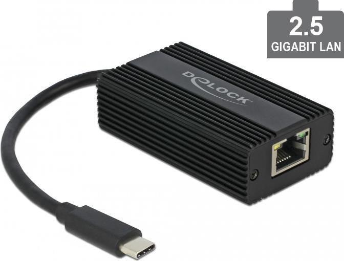 Actual product image Delock Adapter USB Type-C (USB-C, Thunderbolt 3, RJ45 2.5 Gigabit Ethernet (1x))