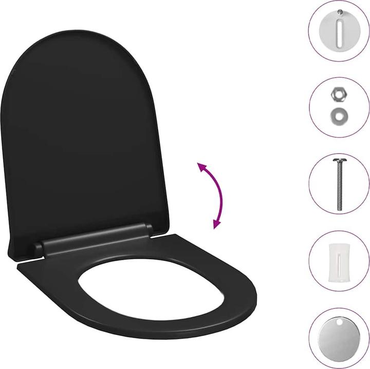 Produktbild vidaXL Toilettendeckel mit Absenkautomatik