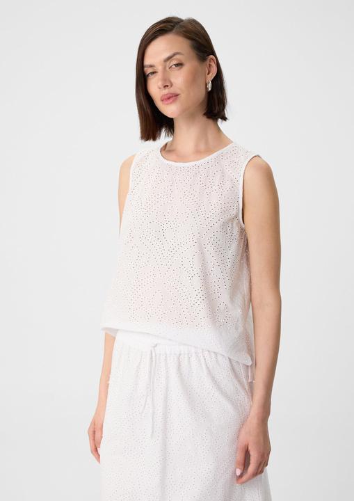 Immagine prodotto Comma Bluse Ärmelloses Top mit Lochstickerei (38)