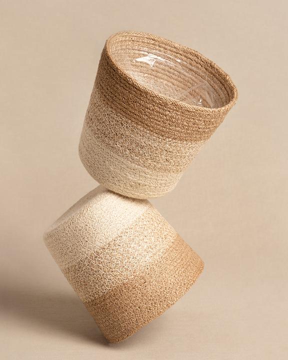Actual product image feey Pflanzenkorb aus Jute (17 cm)