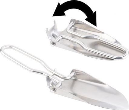 Actual product image S E Mini-pelle pliable en acier inoxydable