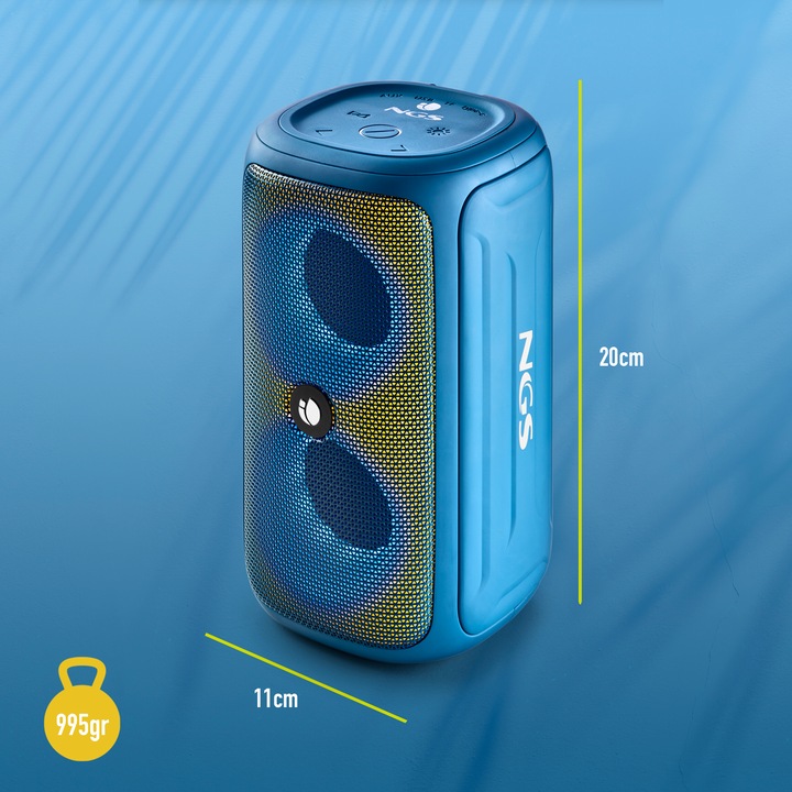 Produktbild NGS Roller beast azure (7 h, Stromversorgung über USB)