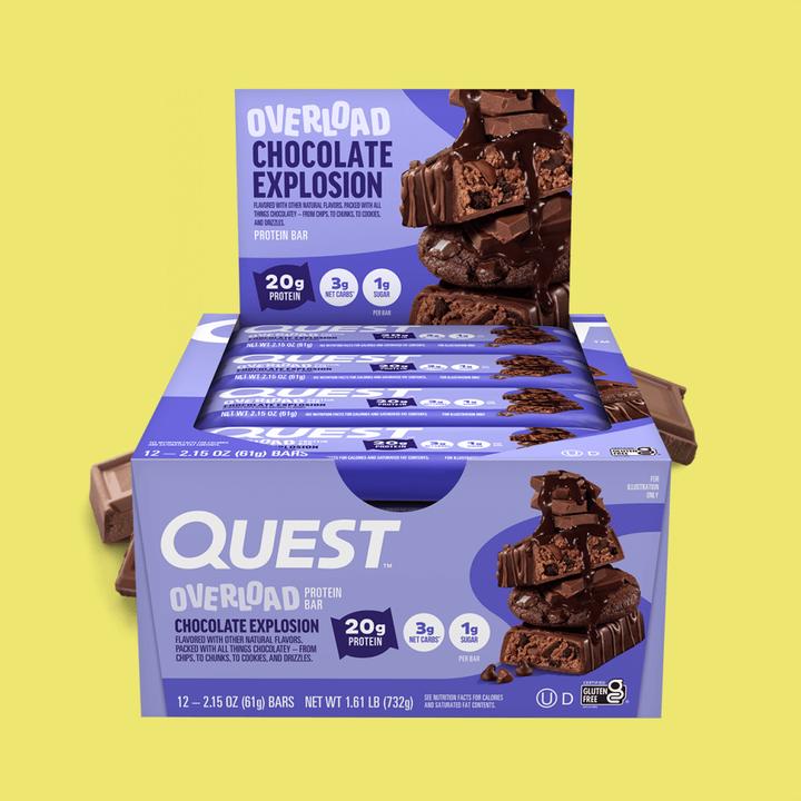 Produktbild Quest Nutrition Overload Bars (732 g, 12 Stk.)