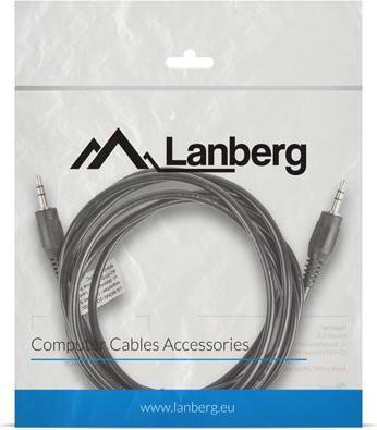 Actual product image Lanberg CA-MJMJ-10CC-0020-BK (2 m, 3.5mm jack (AUX))