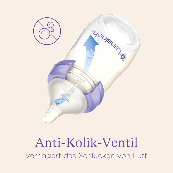 Actual product image Lansinoh Babyflaschen Starter-Set mit 2 PP Flaschen (160 ml & 240 (260 ml)