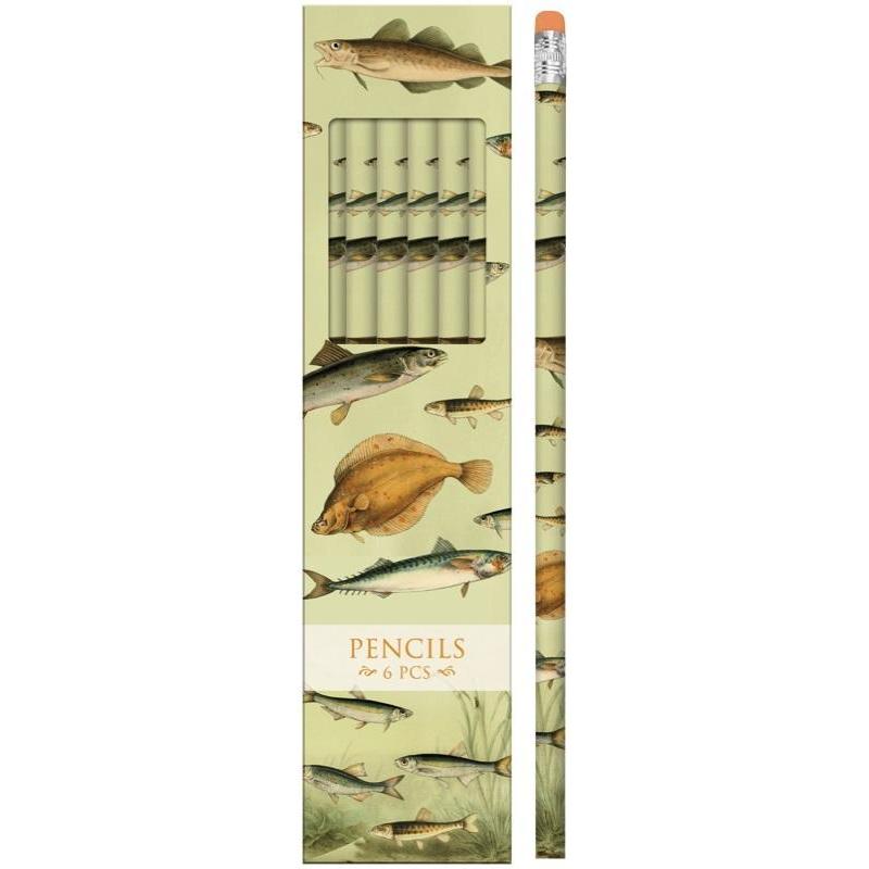 Sköna Ting, Matite, Zierstifte STPEN28 Nordischer Fisch - 6 Stück (6 x)