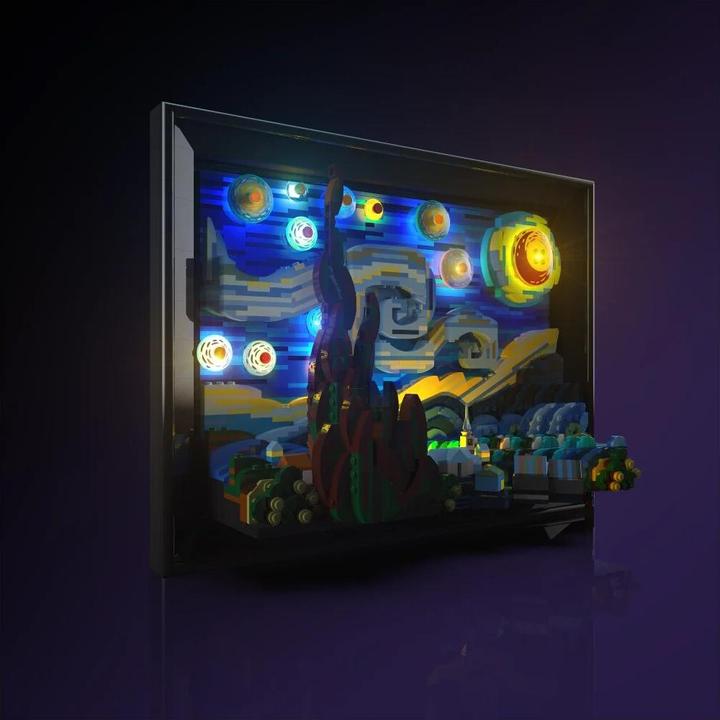 Image du produit Light my bricks LMB 2.0 Kit d'éclairage LED pour LEGO 21333 Vincent van Gogh - Nuit étoilée